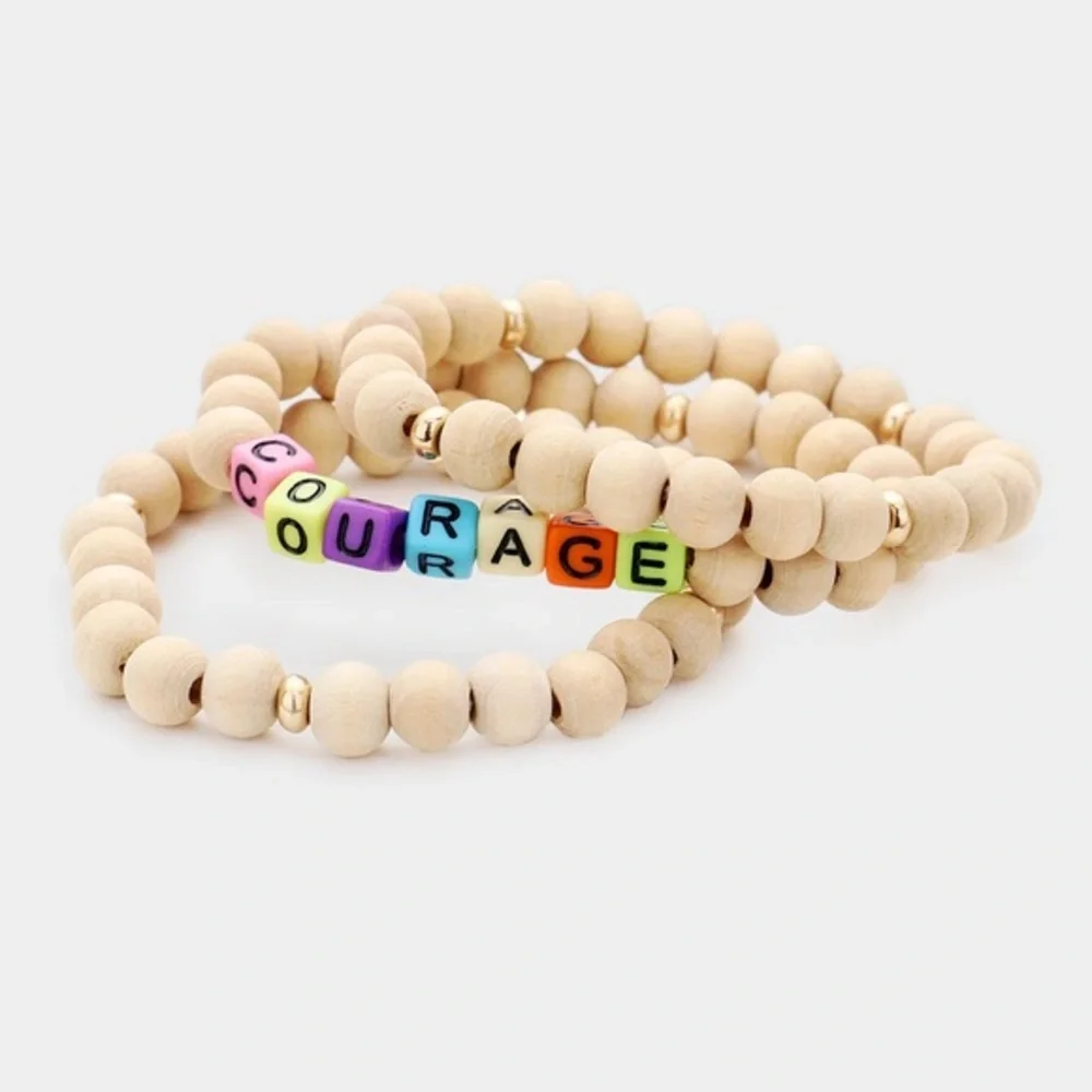 3 piece wood bracelet set
